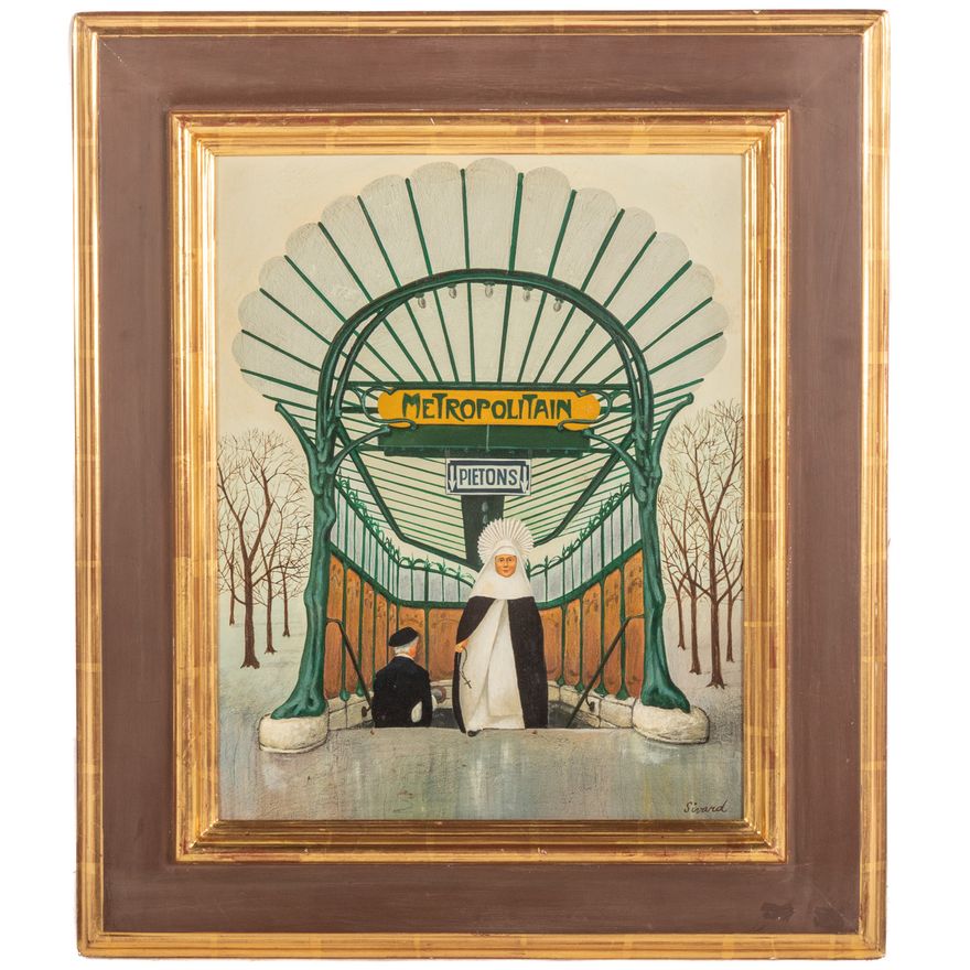 Robert Sivard. "Metropolitan Paris," oil
