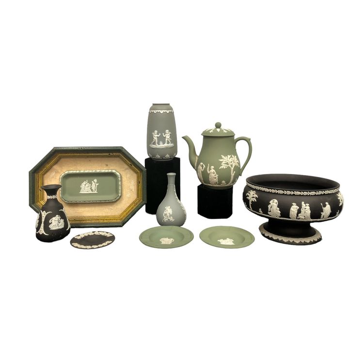 Collection WEDGWOOD Black, Green, Grey Jasperware