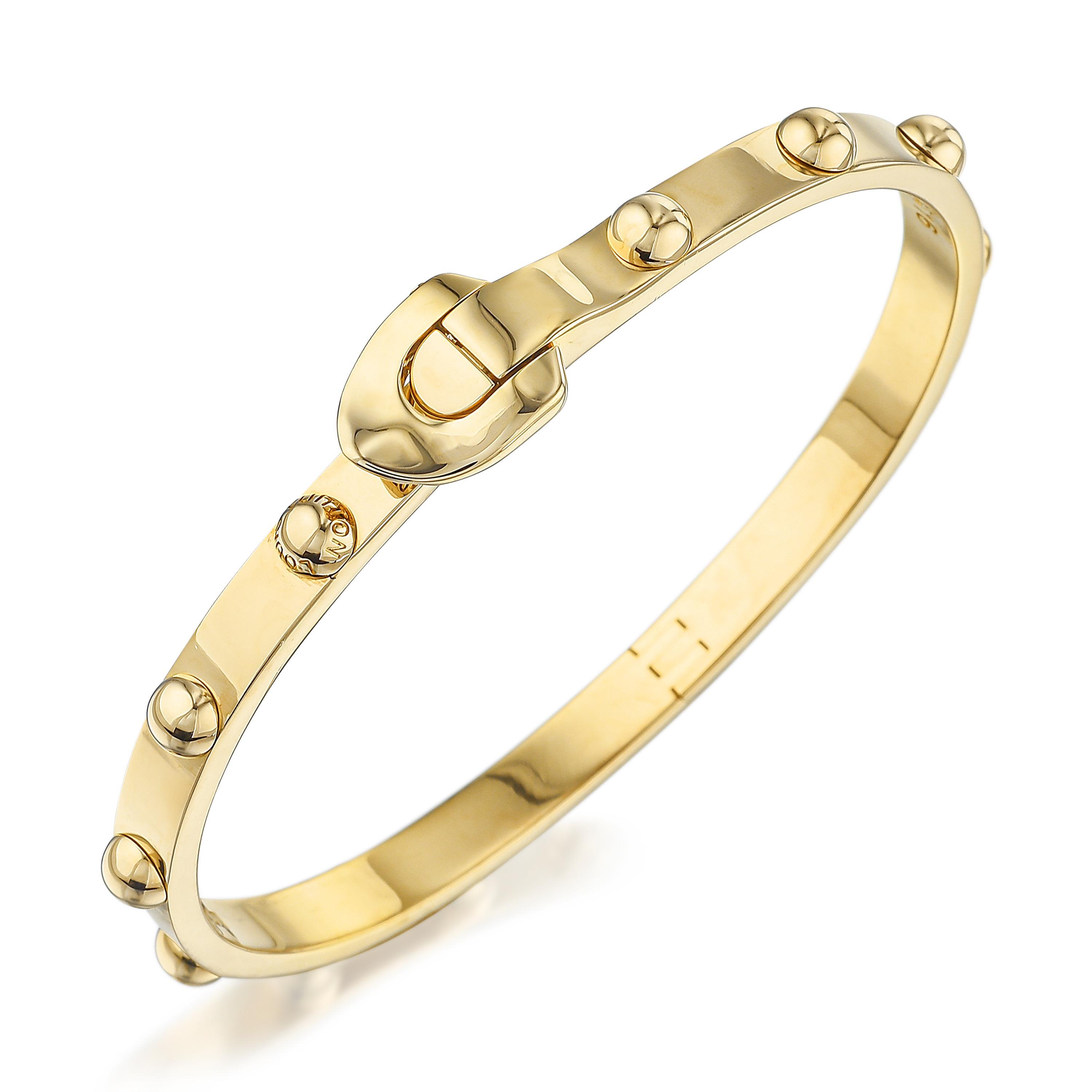 Louis Vuitton Clear Resin Gold Tone Monogram Inclusion Bangle Bracelet  Louis Vuitton  TLC