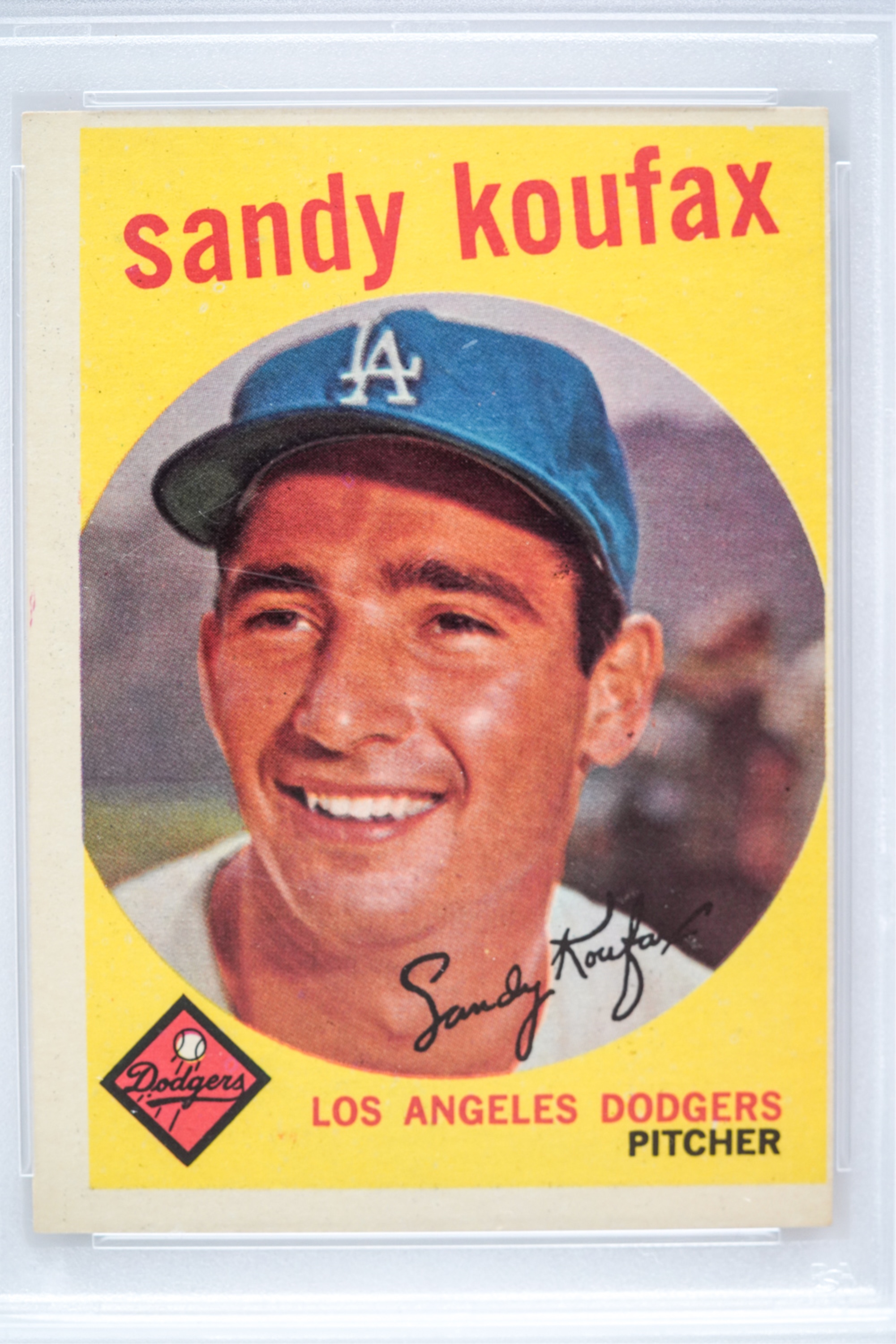 Sold at Auction: Sandy Koufax autographed Los Angeles Dodgers