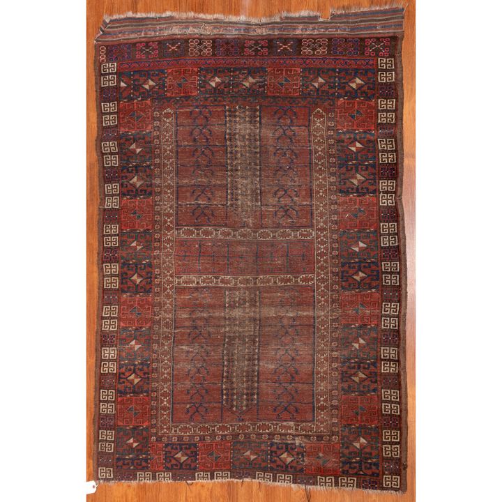 Turkoman Hatchli Rug, Pakistan, 3.11 x 5.6