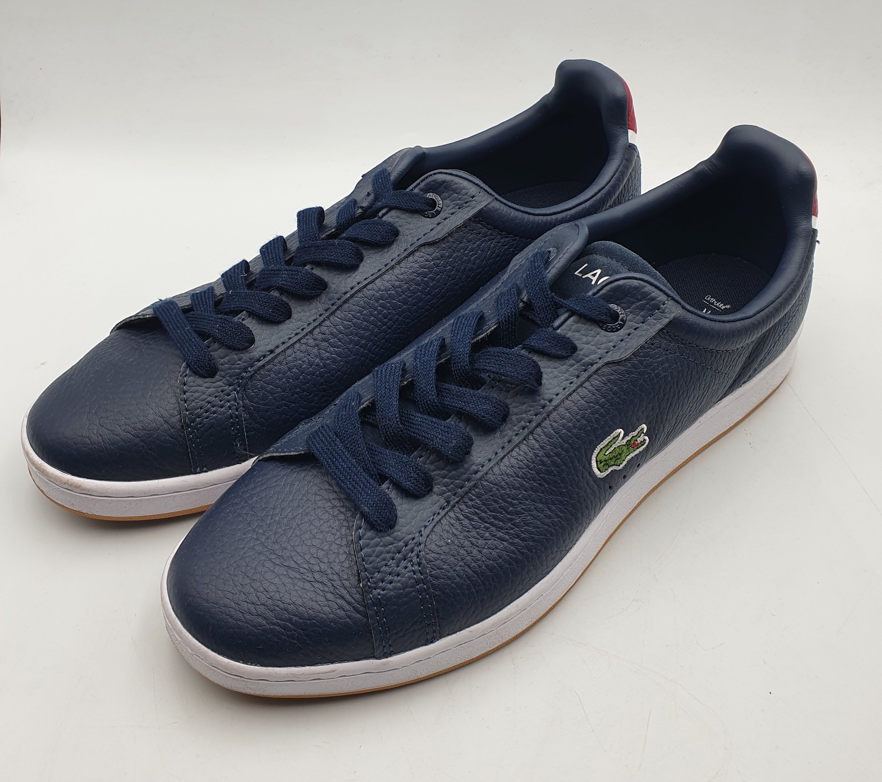 209 · A PAIR OF MENS BLUE LACOSTE SHOES SIZE EUR43 UK9