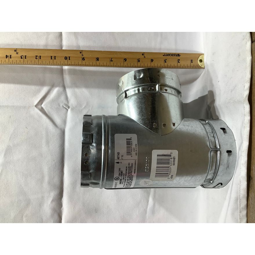 Amerivent Type B Gas Vent 4" Tee