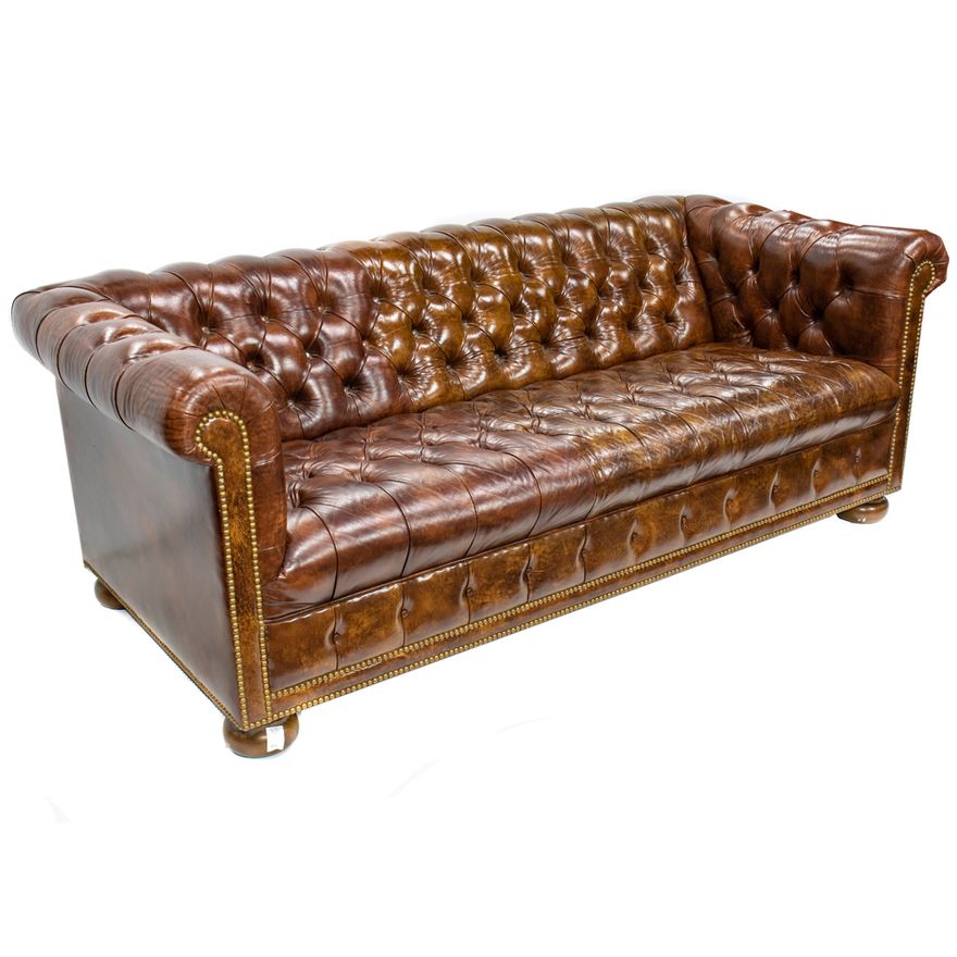 A Chesterfield tufted sofa