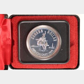 1975 CANADA CALGARY SILVER DOLLAR PF .3750 OZ. ASW