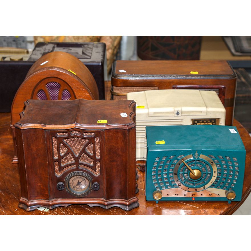 Five Vintage Table Radios
