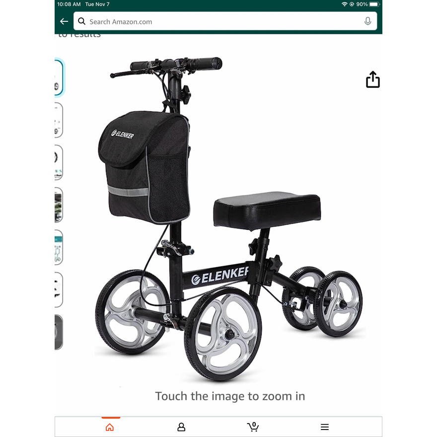 Elenker Knee Walker Scooter- Black