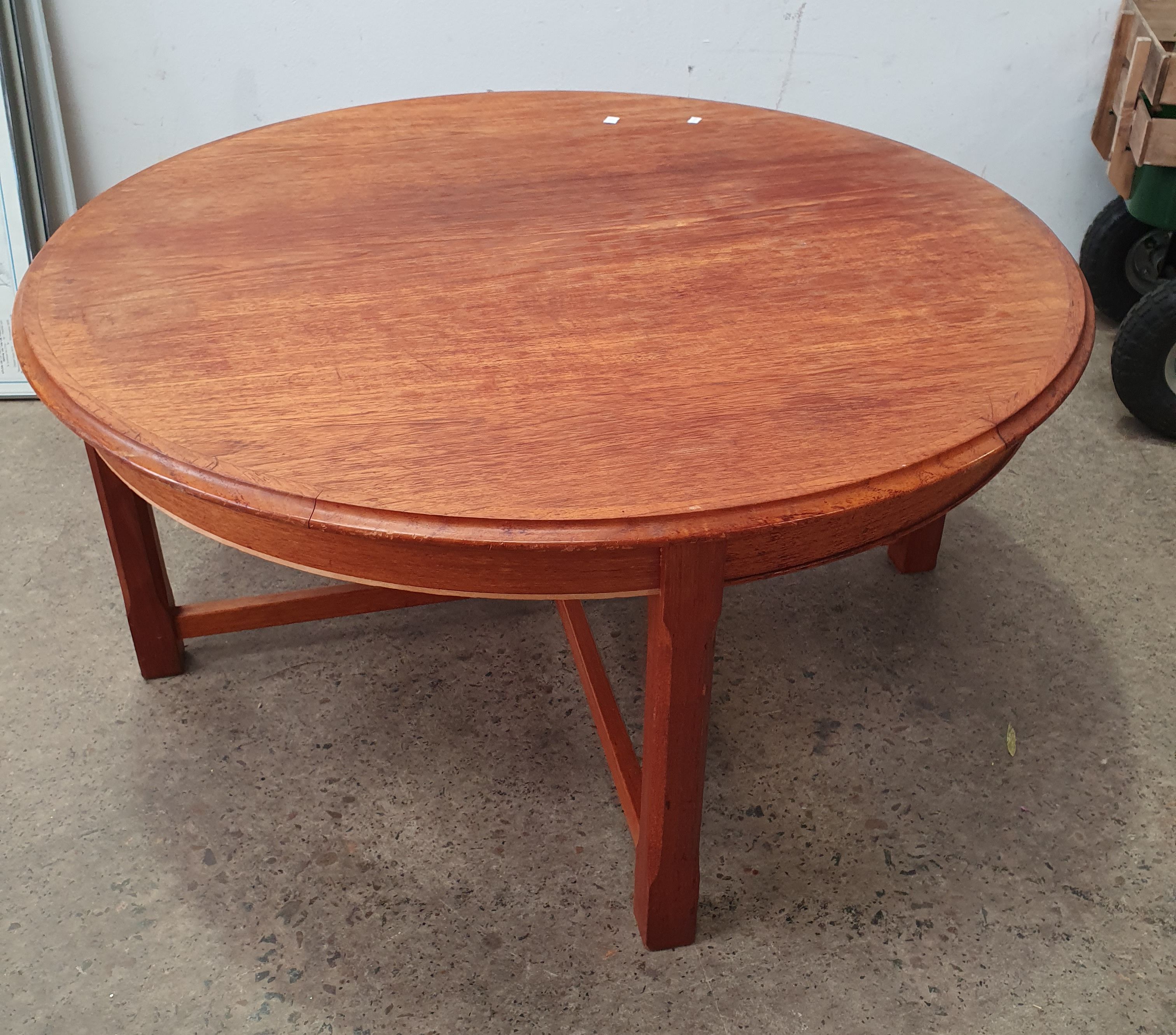 A Round Timber Occasional Table