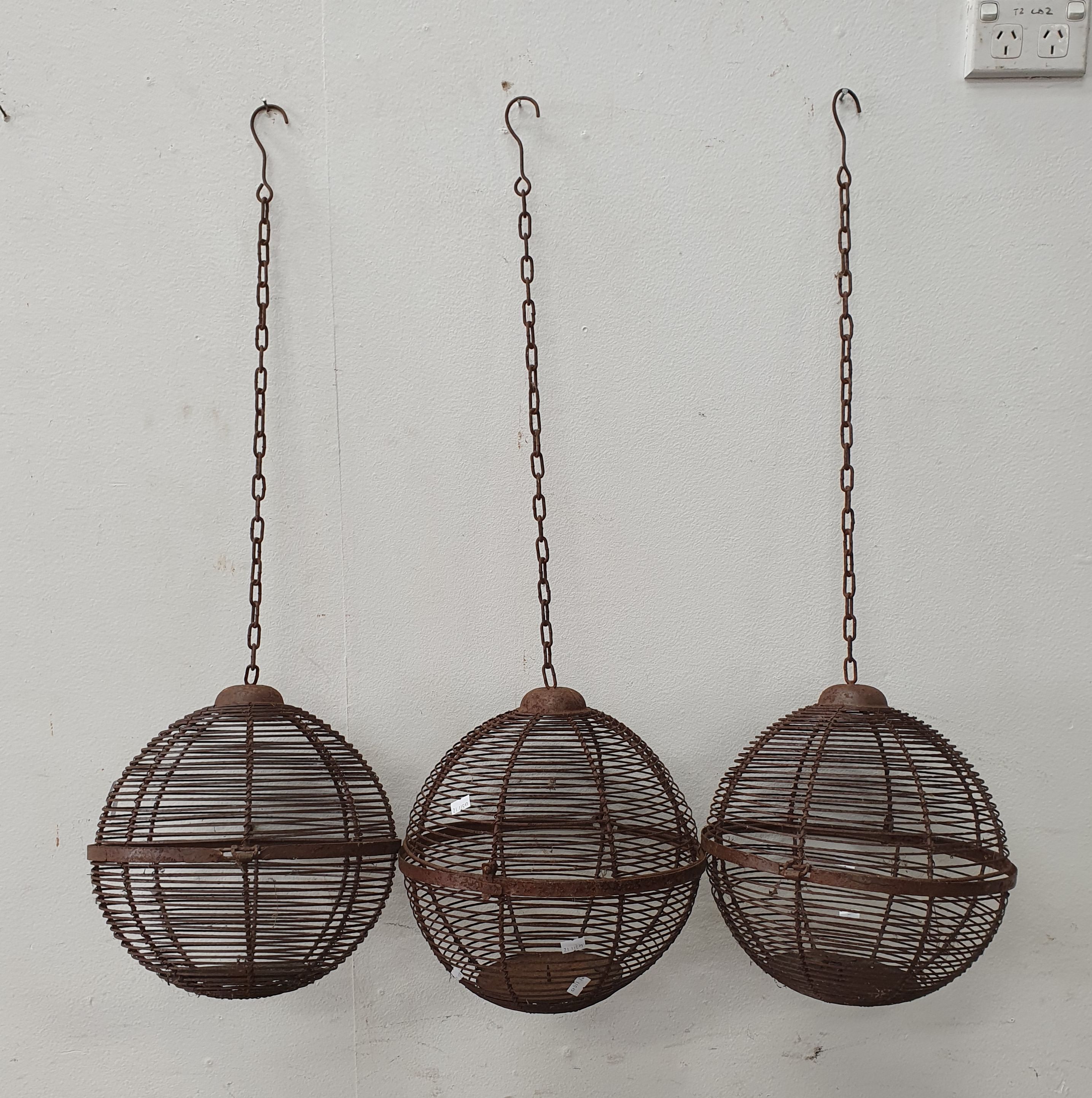 Three Hanging Lantern Spheres