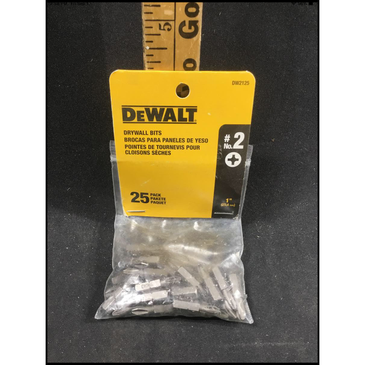 25pk DeWalt 1" Drywall Bits