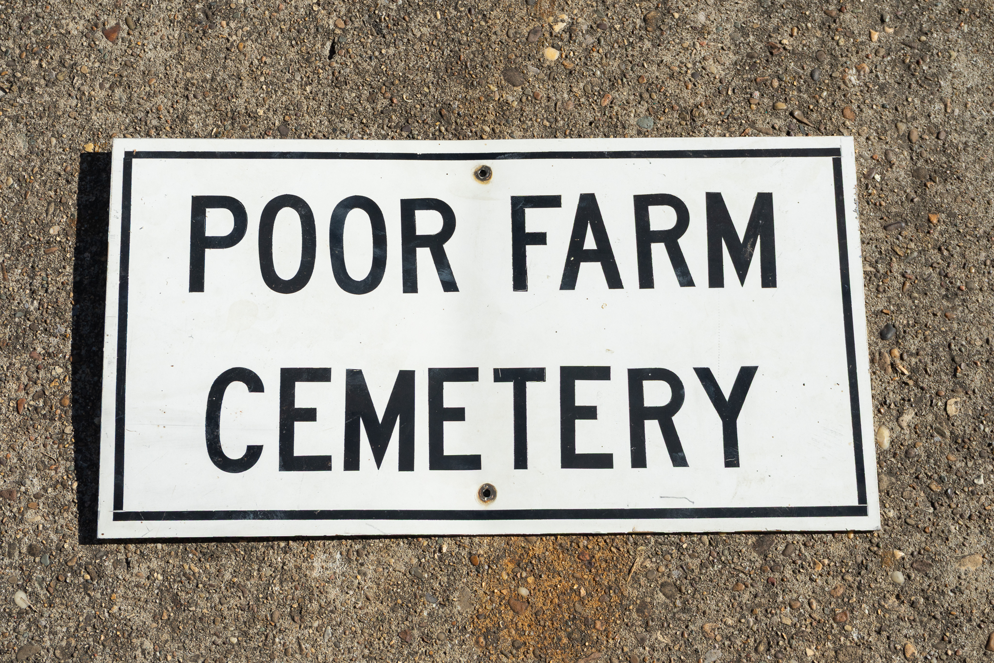 Poor Farm Cemetery Metal Sign | Harritt Group, Inc
