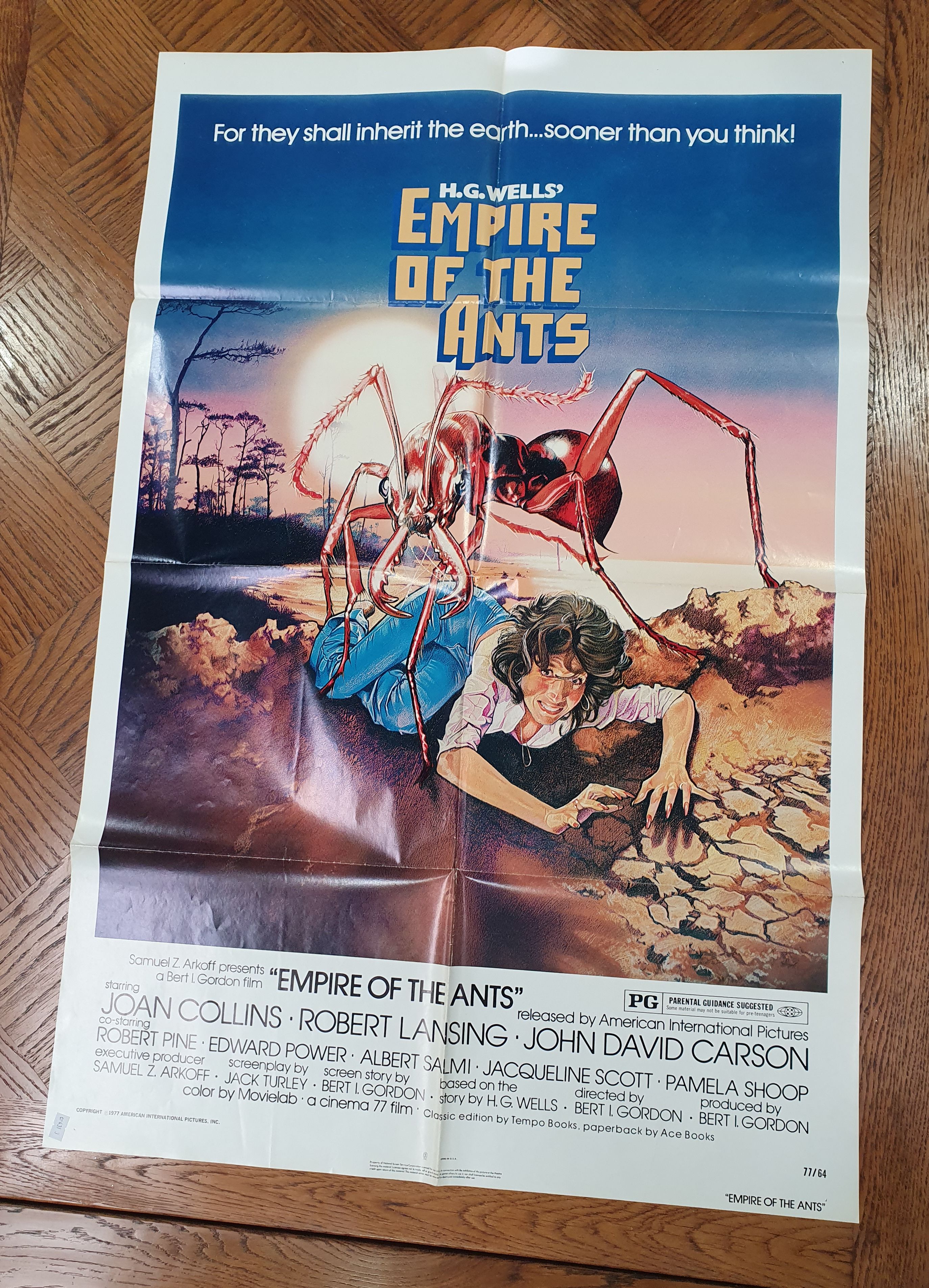 TWO SCI-FI MOVIE US 1 SHEET FOLDED POSTERS