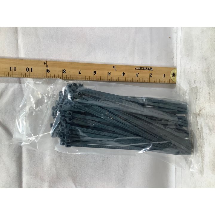 100ct 7-1/2" Dark Green Zip Ties