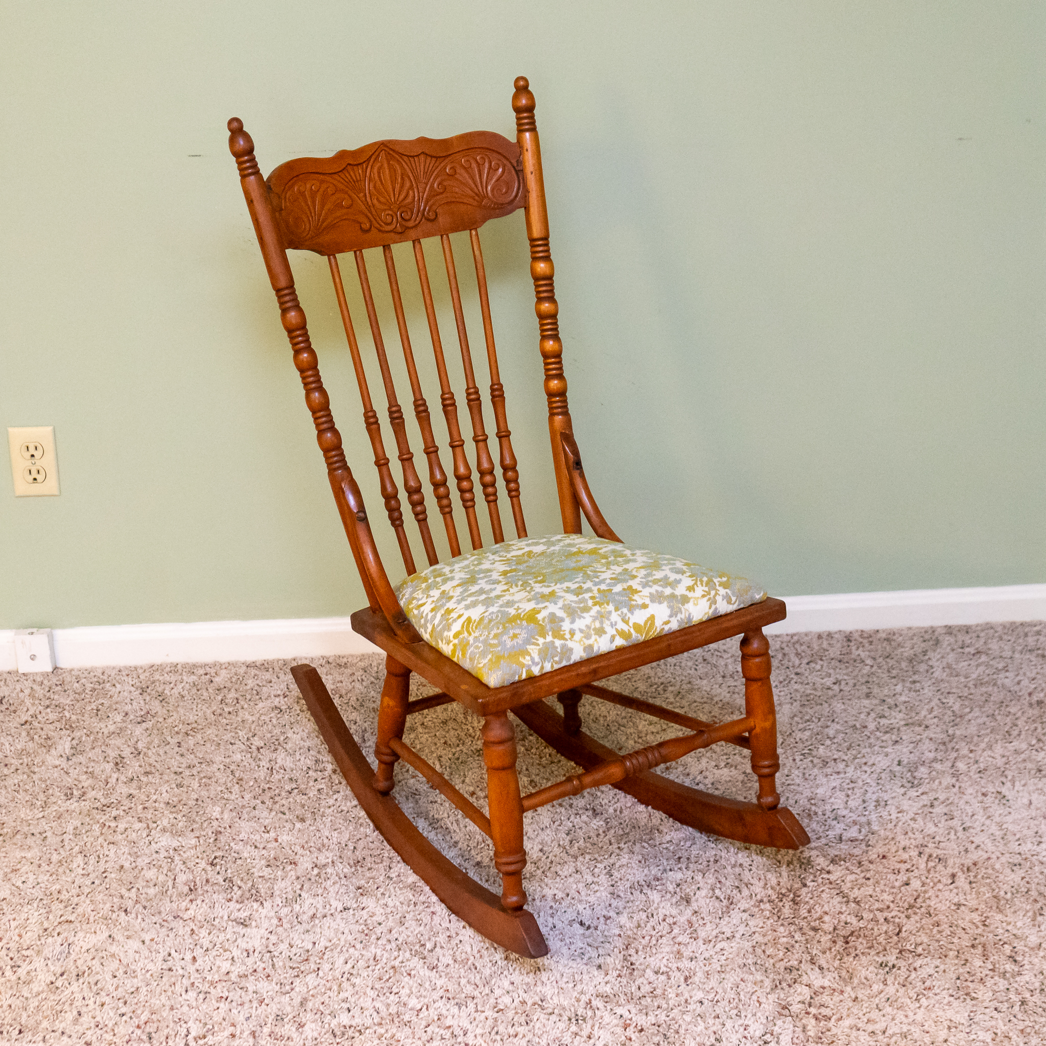 Antique Spindle Back Rocking Chair | Harritt Group, Inc