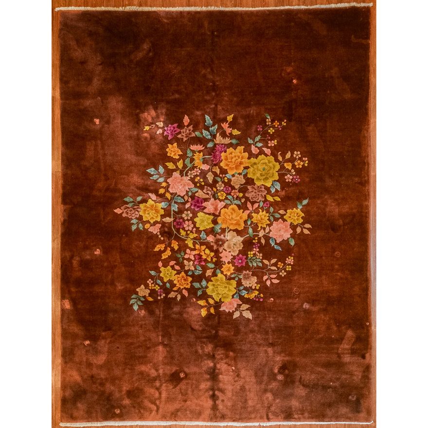 Antique Nichols Rug, China, 8 x 11.6