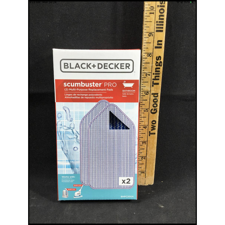 Black + Decker Scrumbuster Pro 2pk Replacement Pads Bathroom