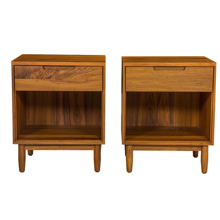 Jeffrey Bernett and Nicholas Dodziuk, Raleigh Bedside Tables, Pair