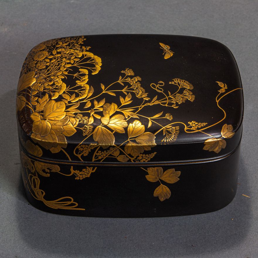Japanese gilt lacquered box
