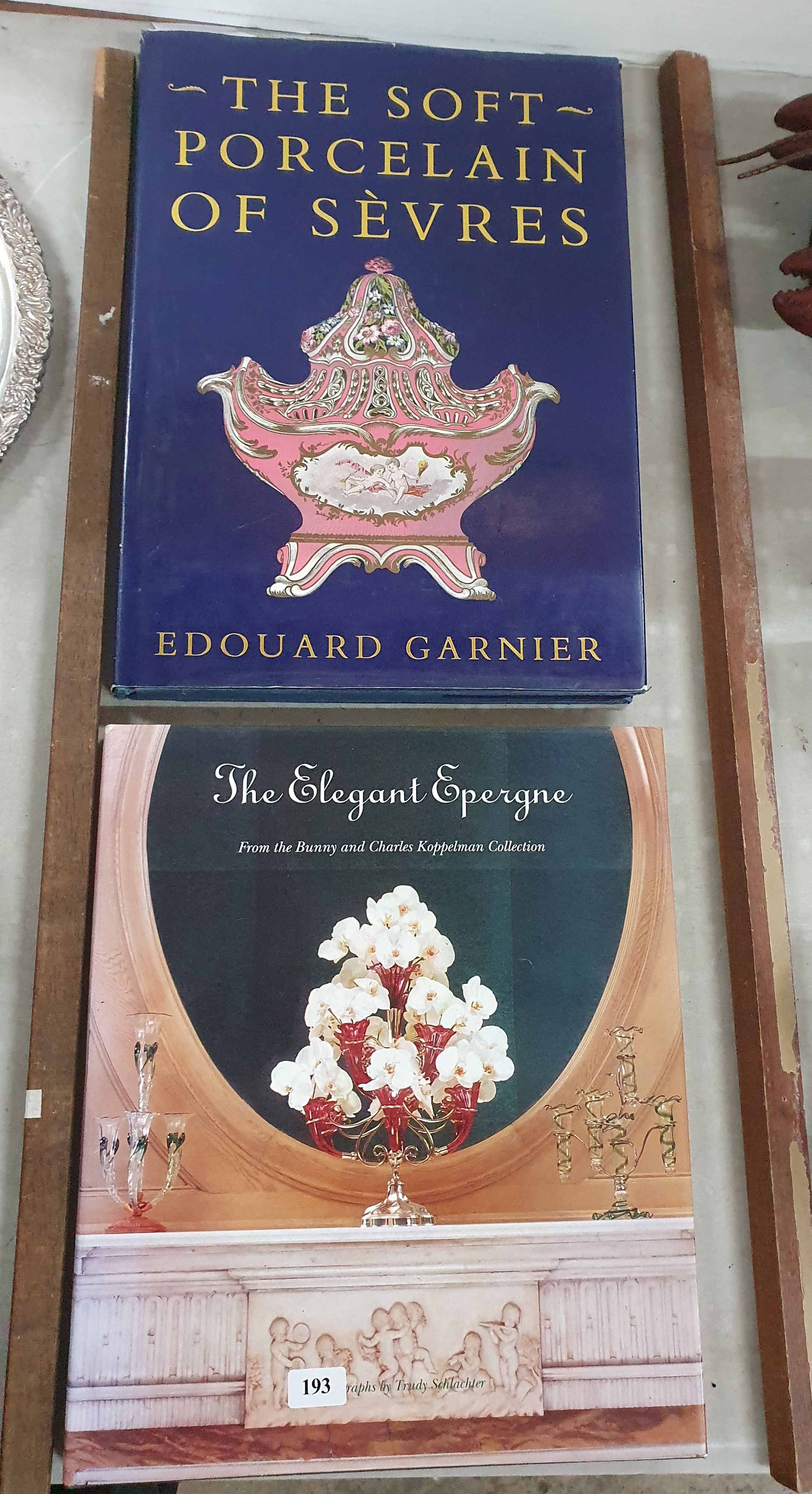 193 · TWO VOLUMES OF 'THE SOFT PORCELAIN OF SEVRES' AND 'THE ELEGANT EPERREGNE'