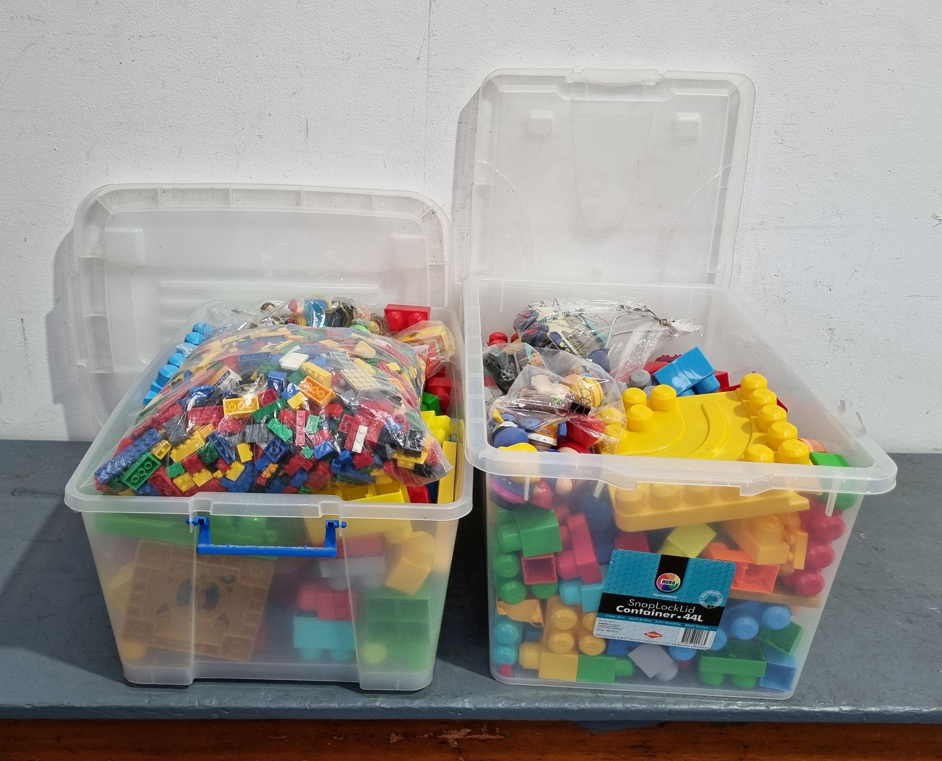 Two Boxes Of Duplo And Lego