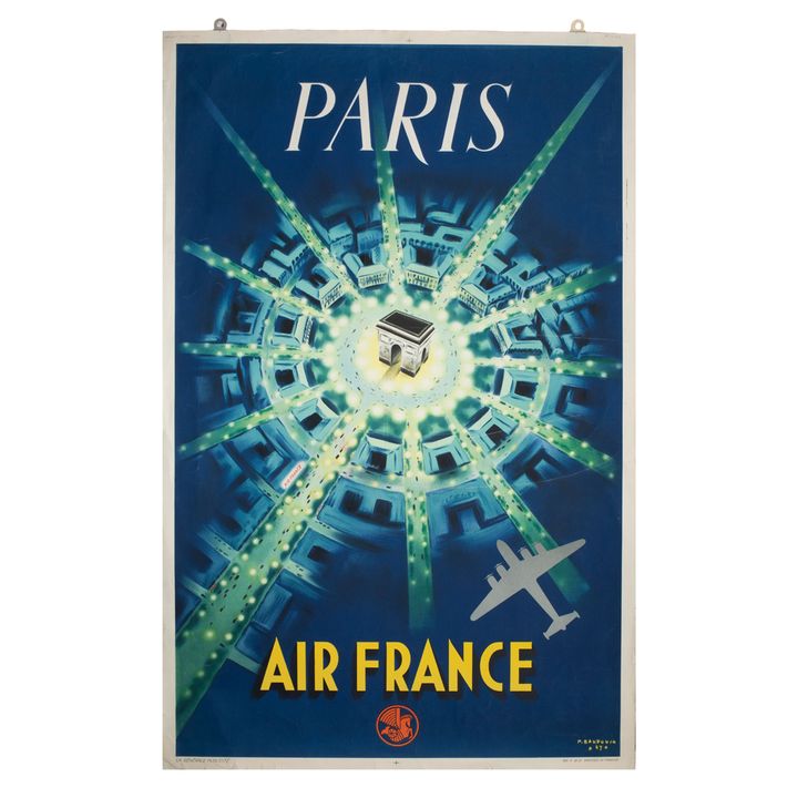 Travel Poster, Paris Air France