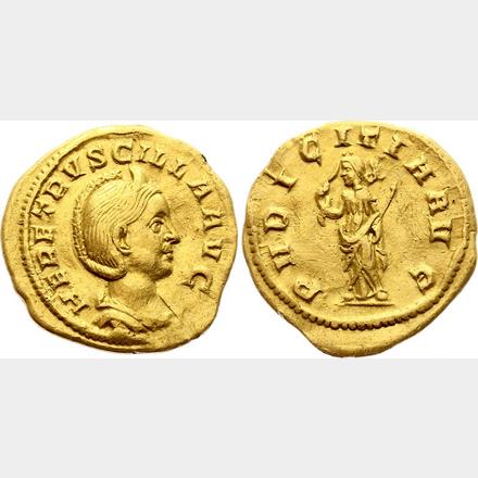 Katz auction - Roman Empire Herenia Etruscilla AV Aureus 249-251 BC Auc_24_VKV9