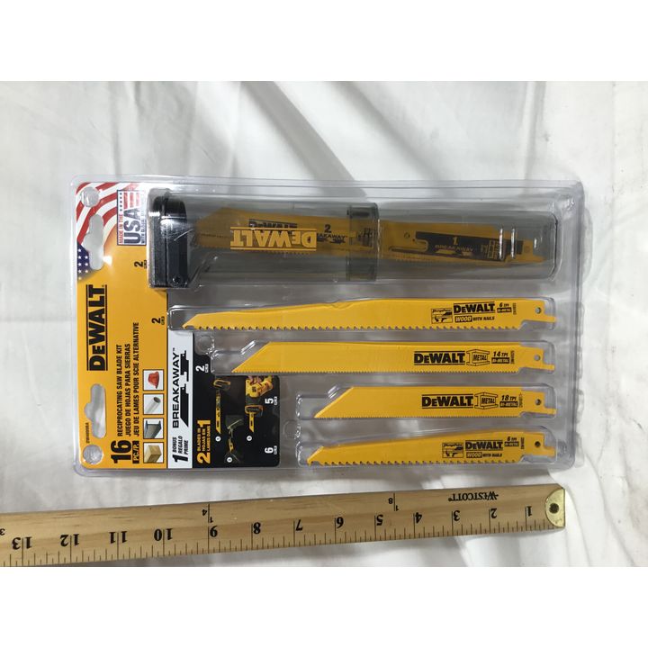 DeWalt 16pc Reciprocating Saw Blade Kit