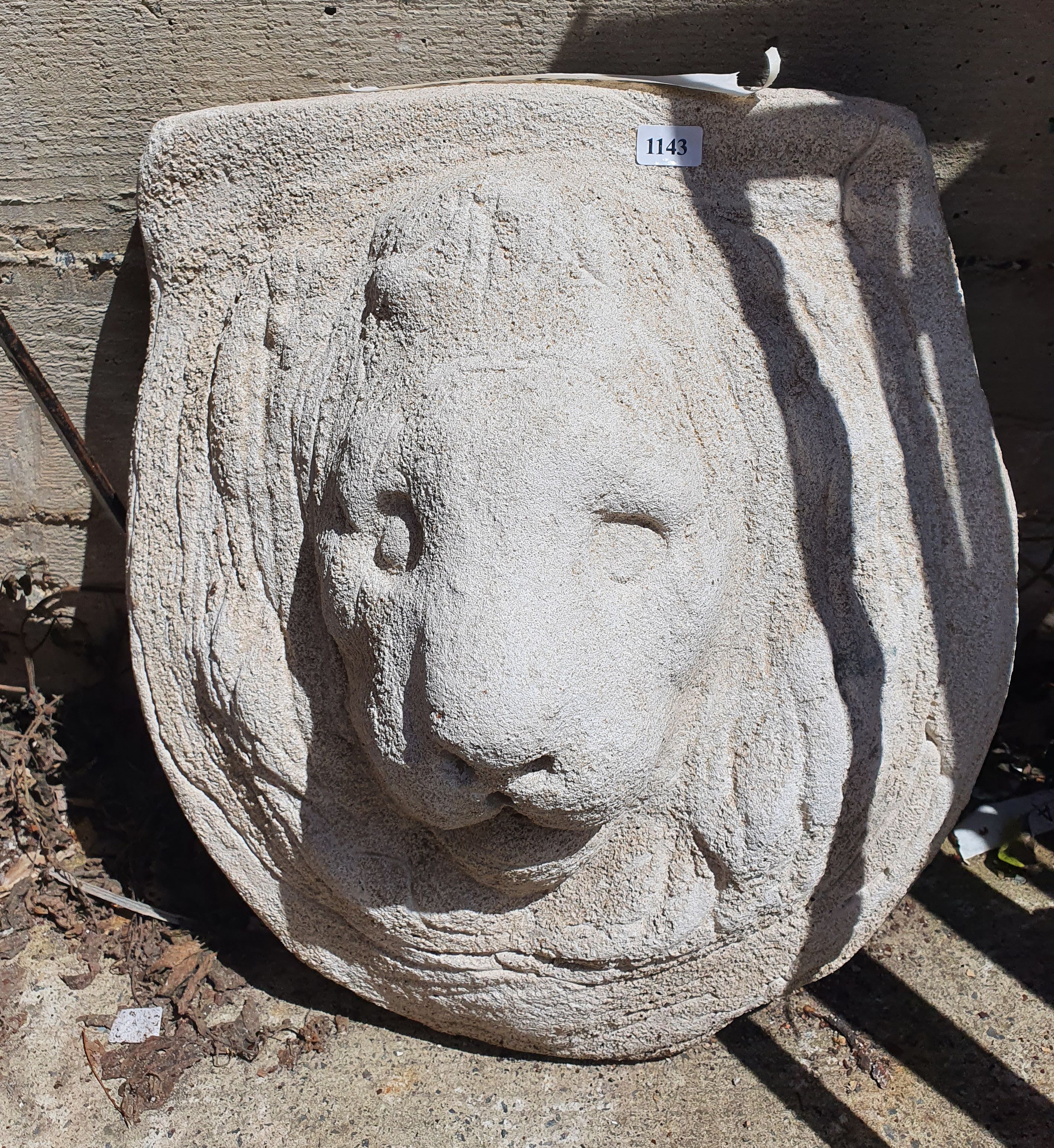 A Concrete Lions Head