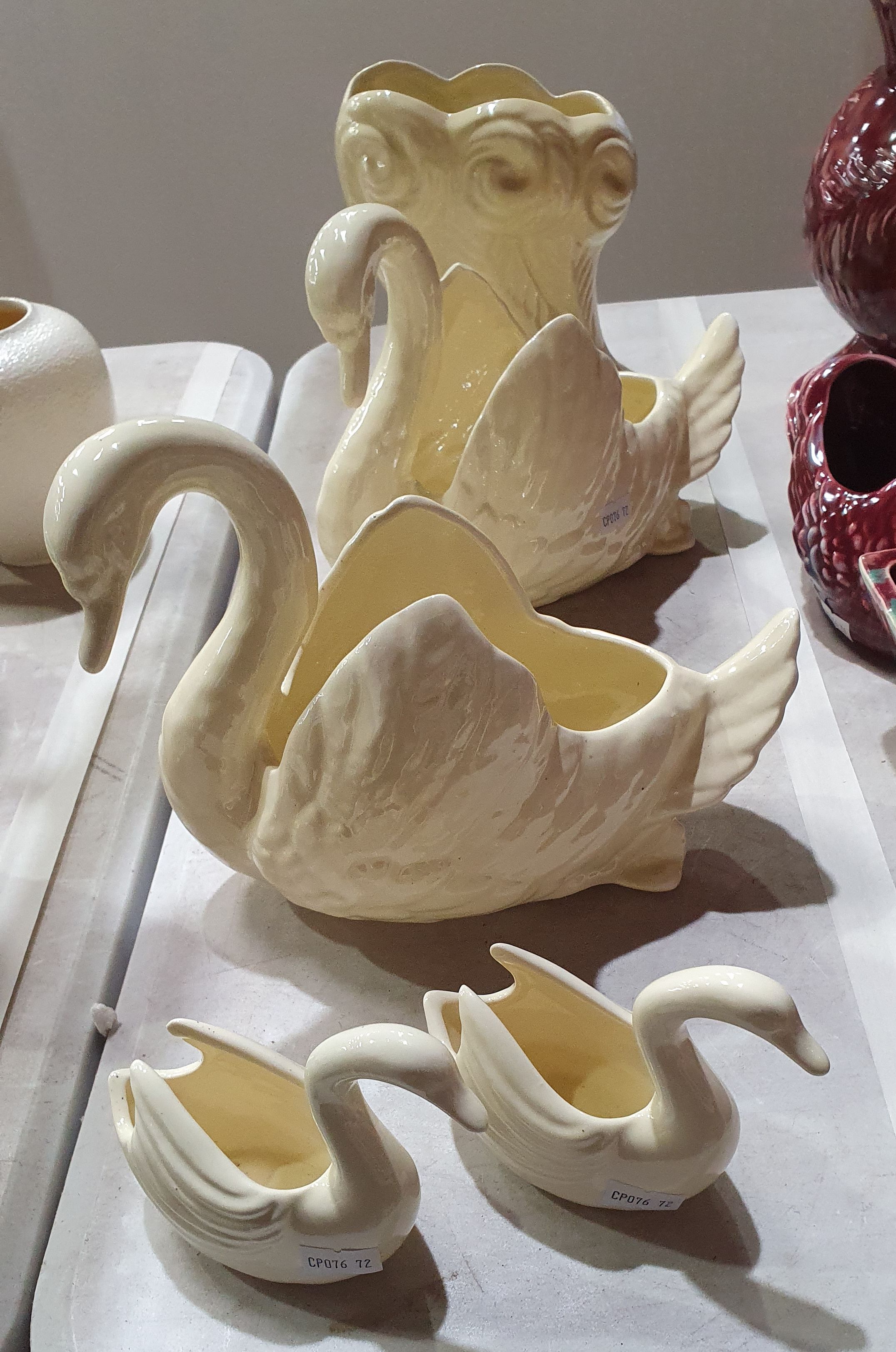 444 · A GROUP OF MCP MINGAY PIECES IN BUTTER YELLOW