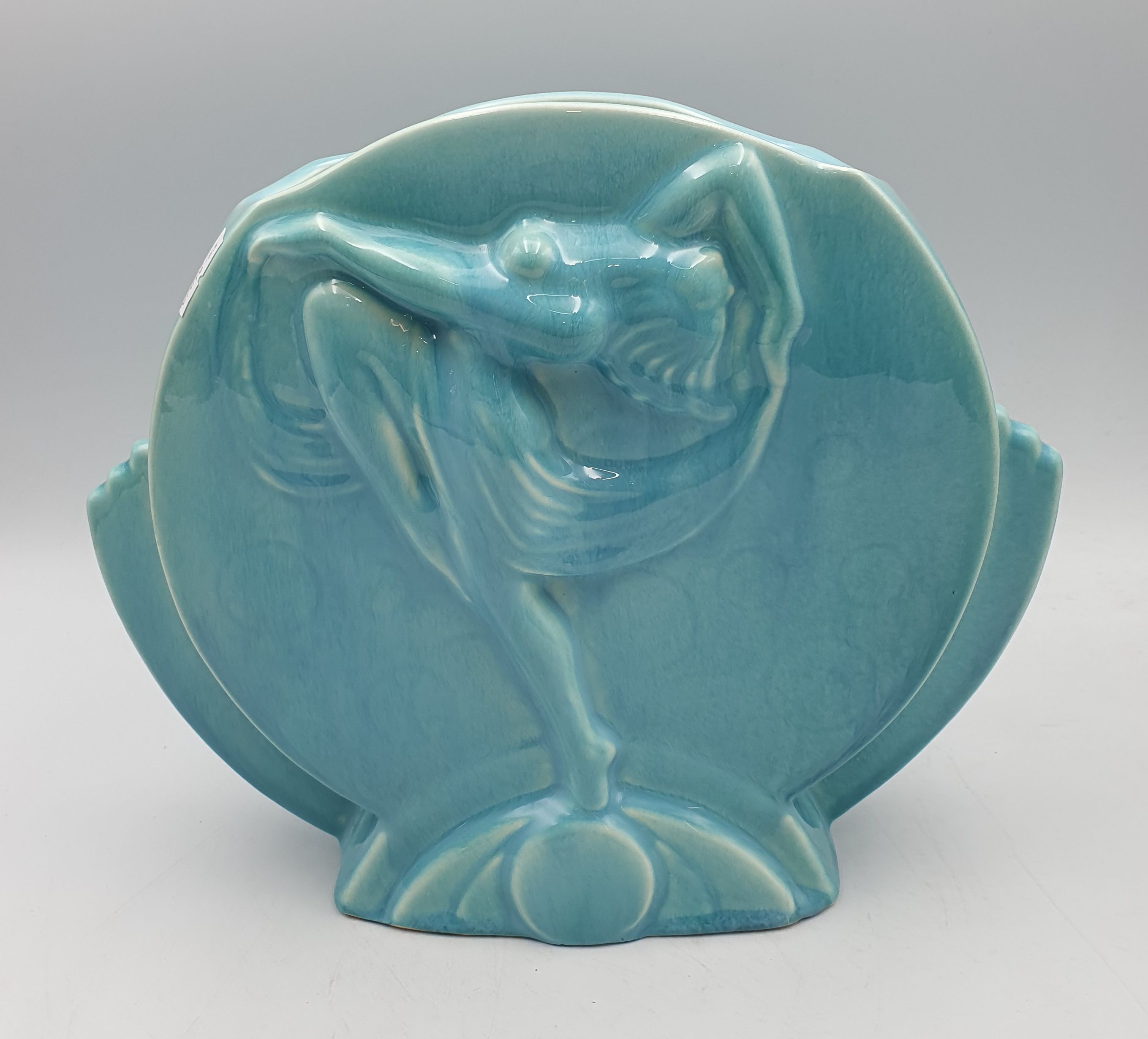115 · AN MCP AQUA ART DECO VASE