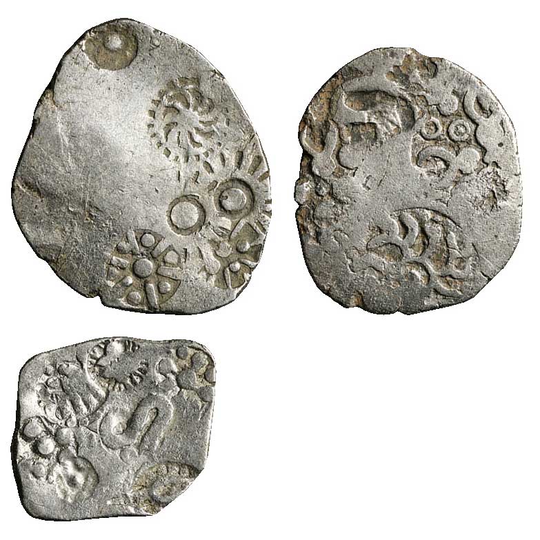 特価価格古代インド 銀貨 パンチマーク 10枚セット 紀元前4 - 1世紀前後（？） アンティークコイン その他