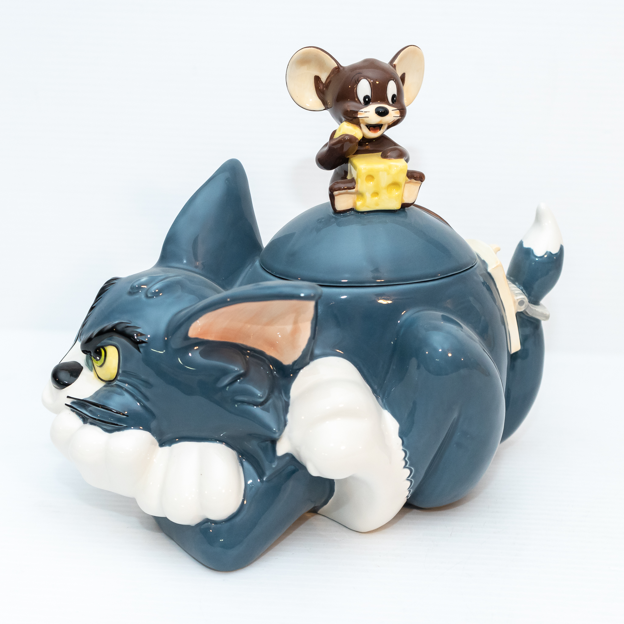 トムとジェリー Tom and Jerry cookie jar クッキージャー warnerbrosトム＆ジェリー 陶器 WB 置物 フィギュア -  人形、キャラクタードール