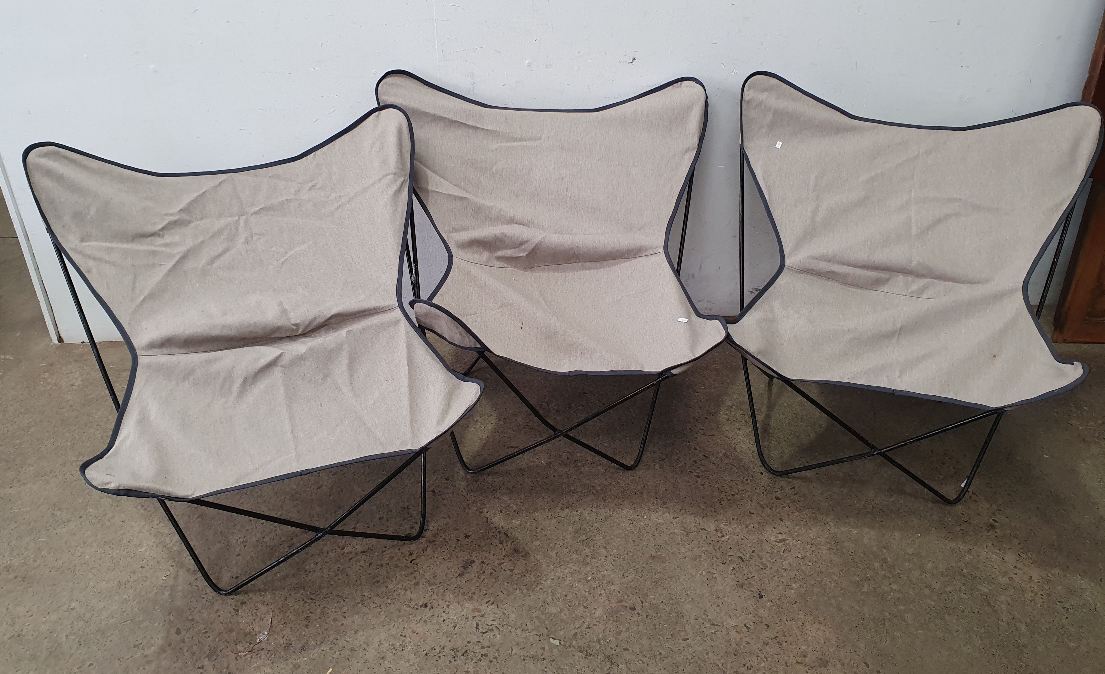 Three Butterfly Chairs