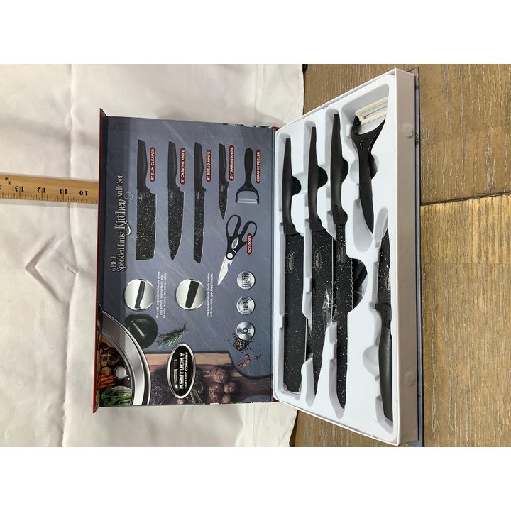 Kentucky Cutlery Company 6pc Speckled Finish Stainless Steel Knife Set