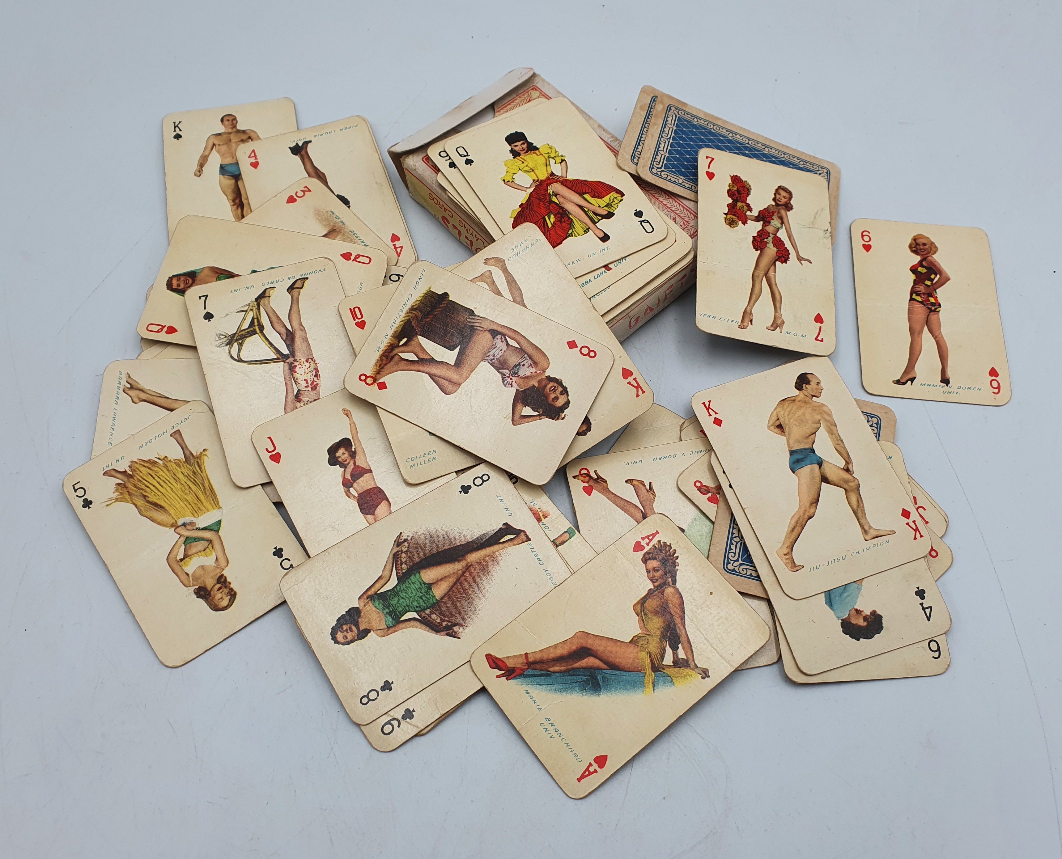 Two Packs Of 1950'S Pinup Girls Playing Cards