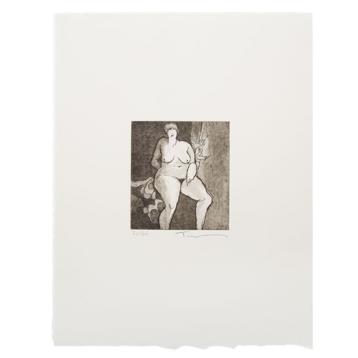 Itzchak Tarkay. "Nudes Suite V.1," etching