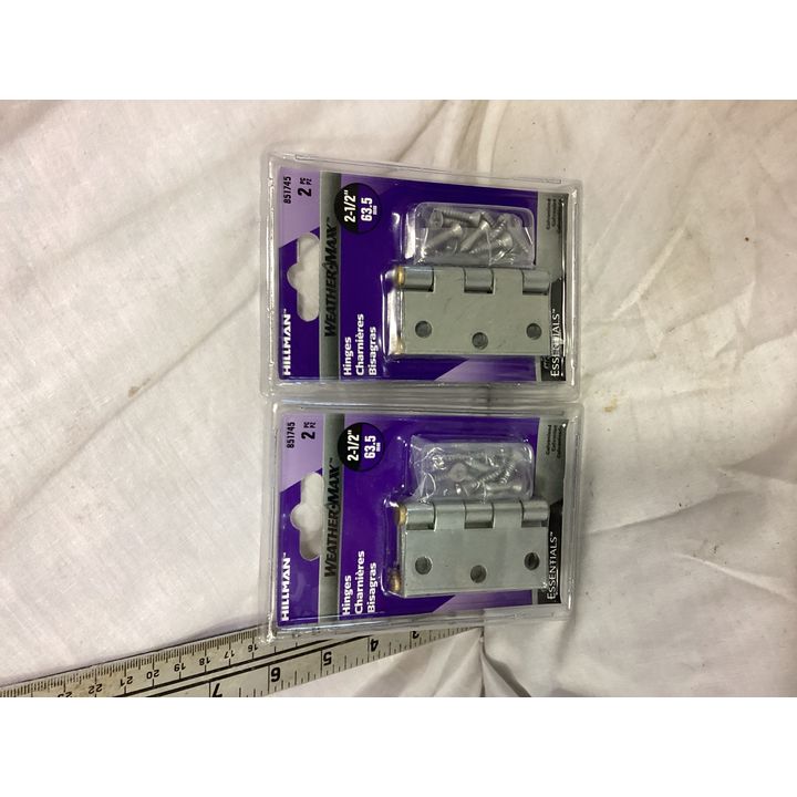 (2) Hillman Weather Max Hinges 2-1/2''