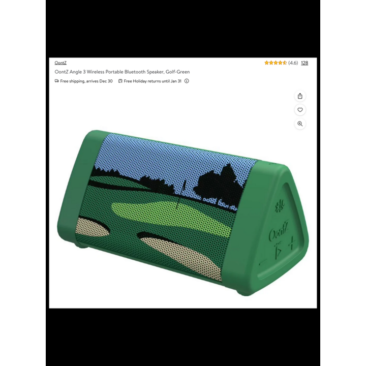 Oontz Angle 3 Gold Themed Bluetooth Speaker