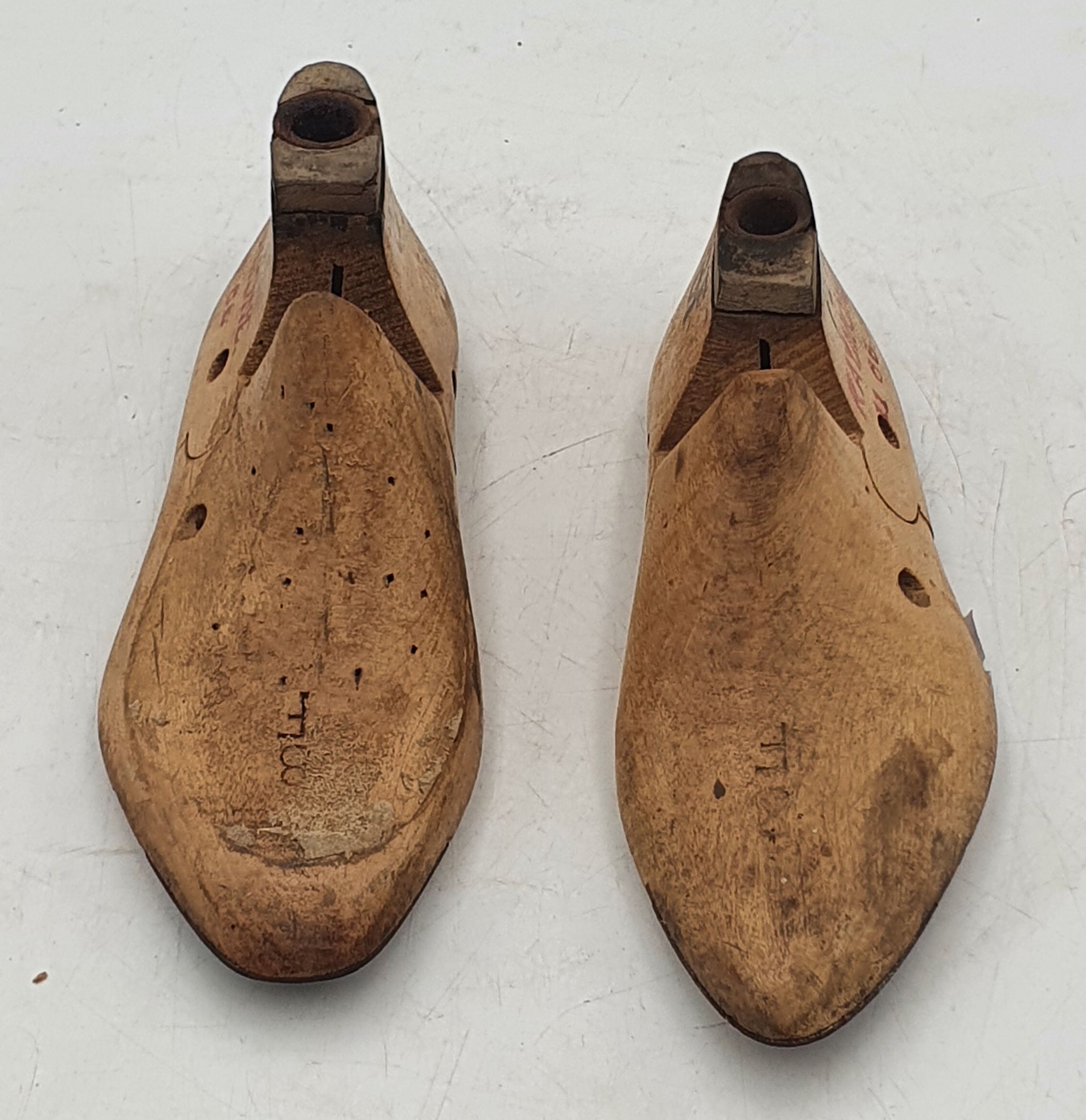 A Pair Of Small Vintage Wooden Shoe Lasts