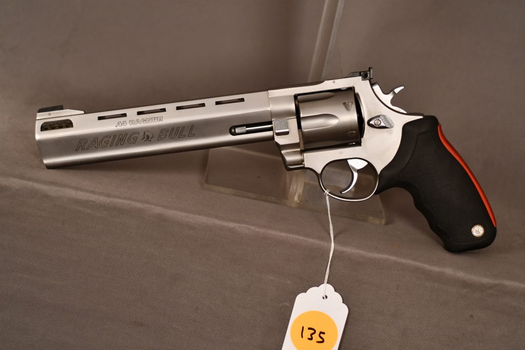 Taurus Raging Bull, .44 mag. cal. revolver, Stainless, 8 3/8