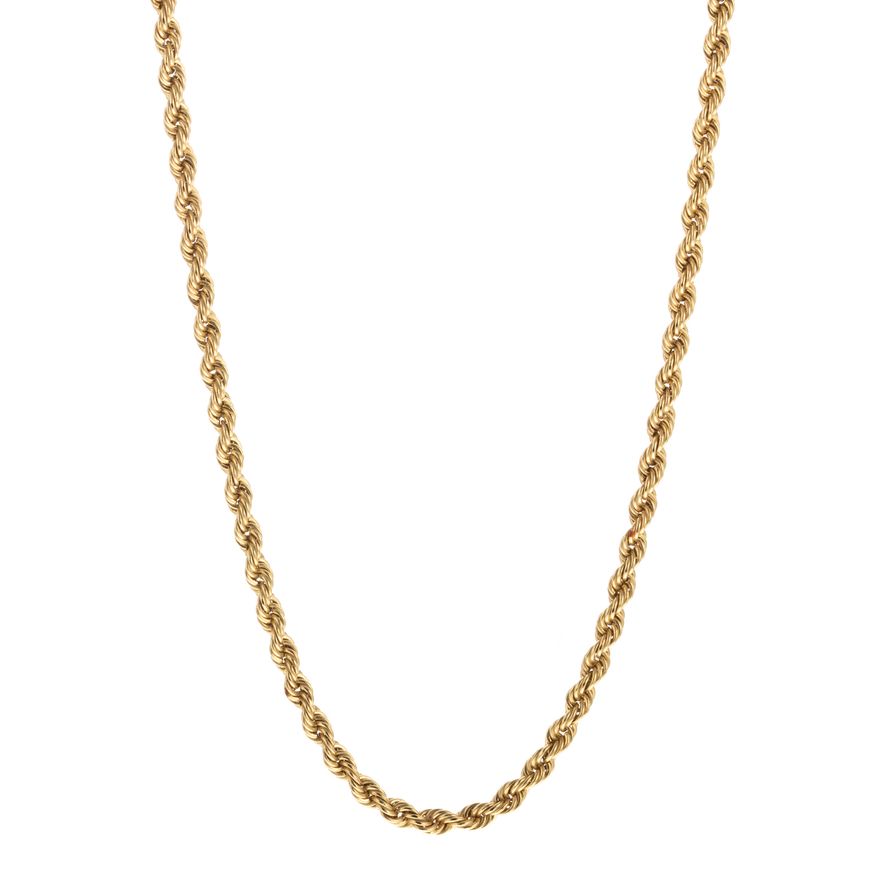 A Heavy Rope Chain Necklace in 14K