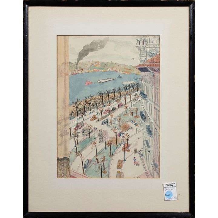 Work on Paper, New York Street Scene (20th century)