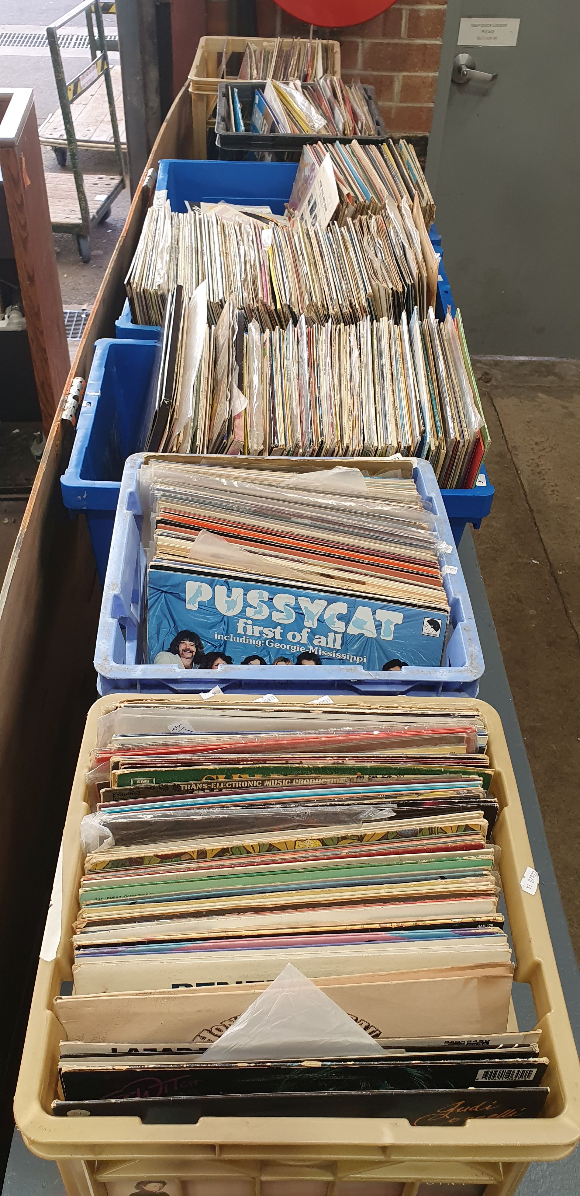 1156A · SEVEN BOXES OF RECORDS