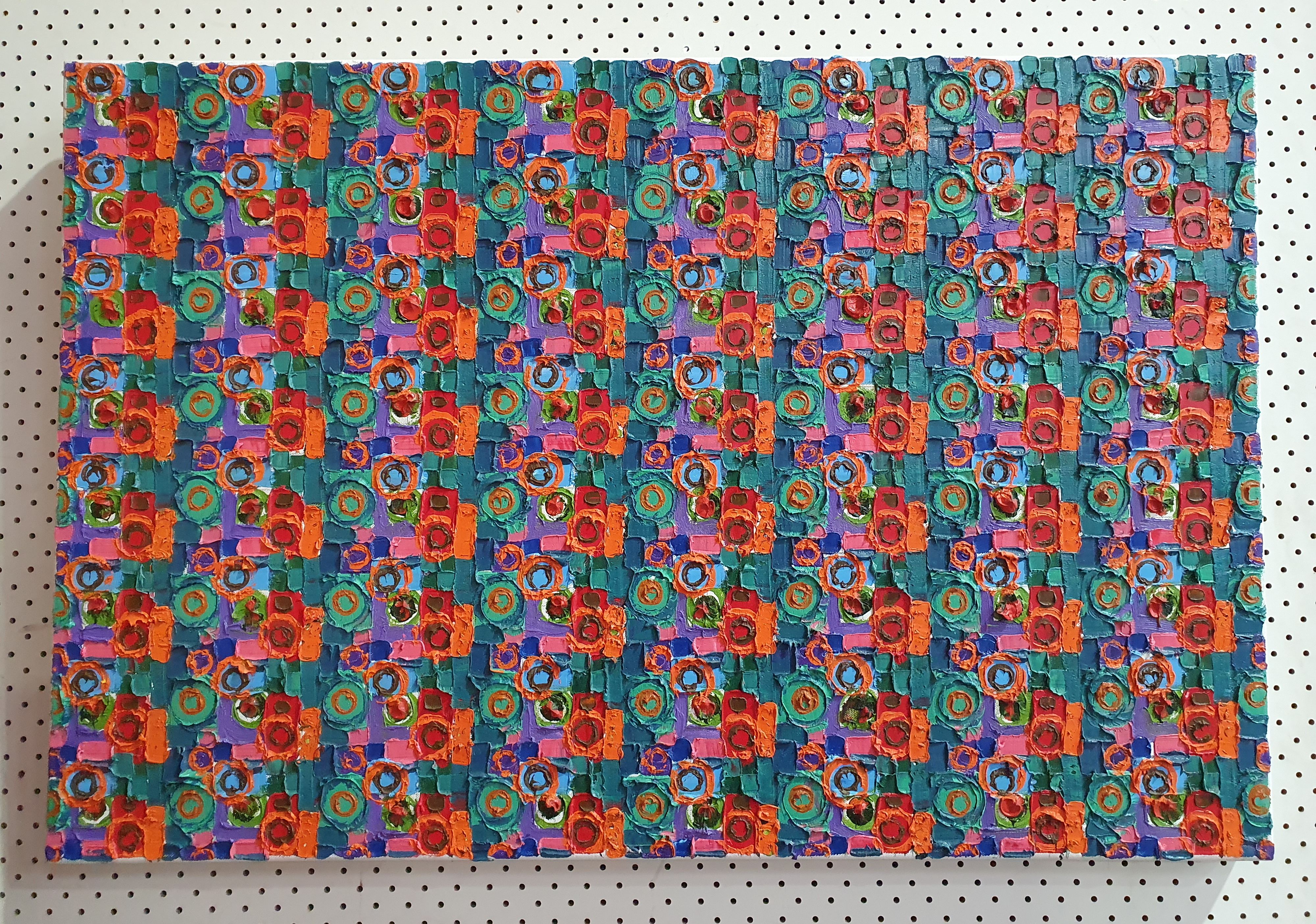 A Textured Composition On Canvas