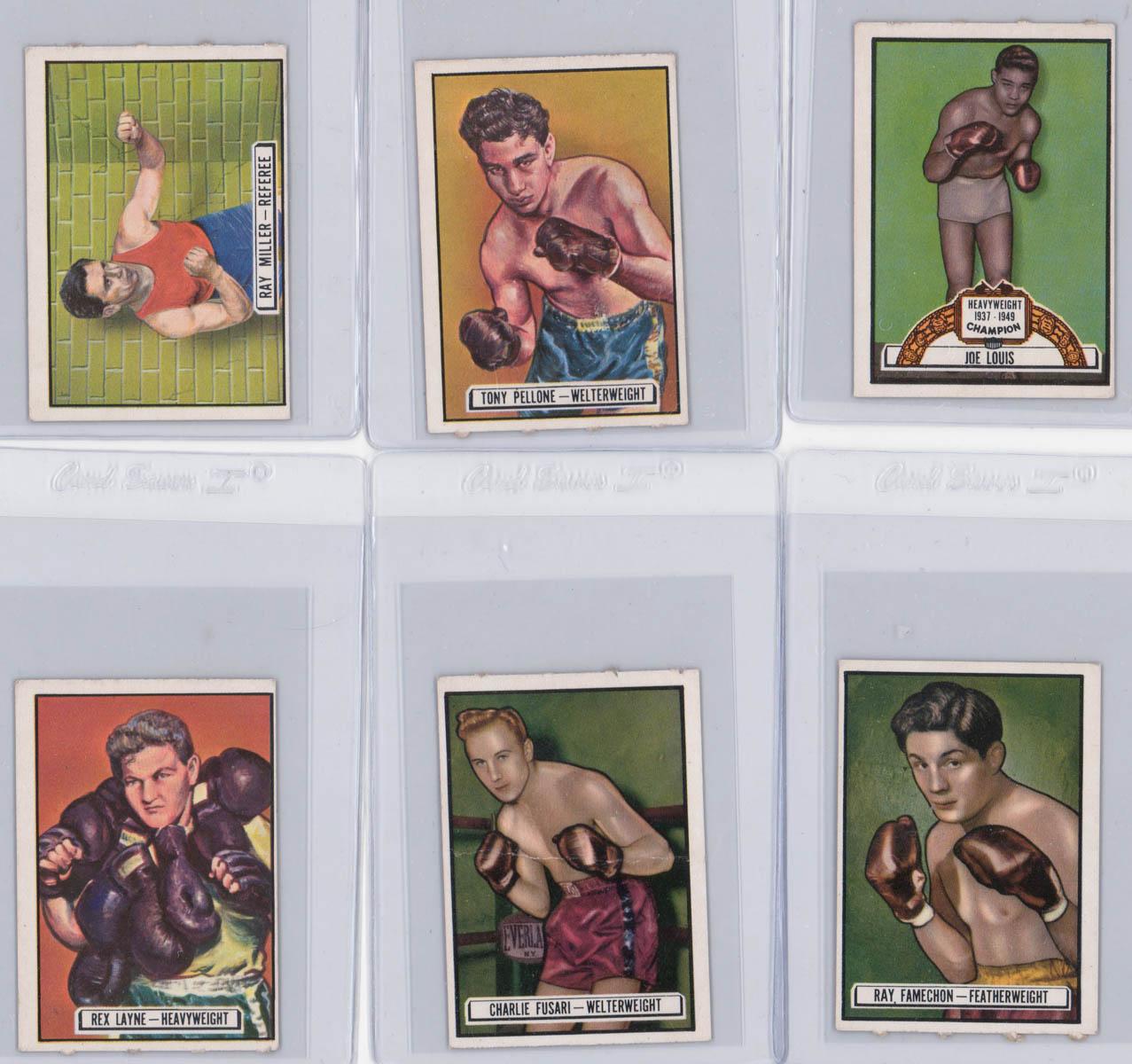 1951 Topps Ringside Boxing Cards (6)