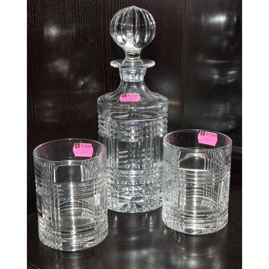 Ralph Lauren Decanter & a Pair of Glasses