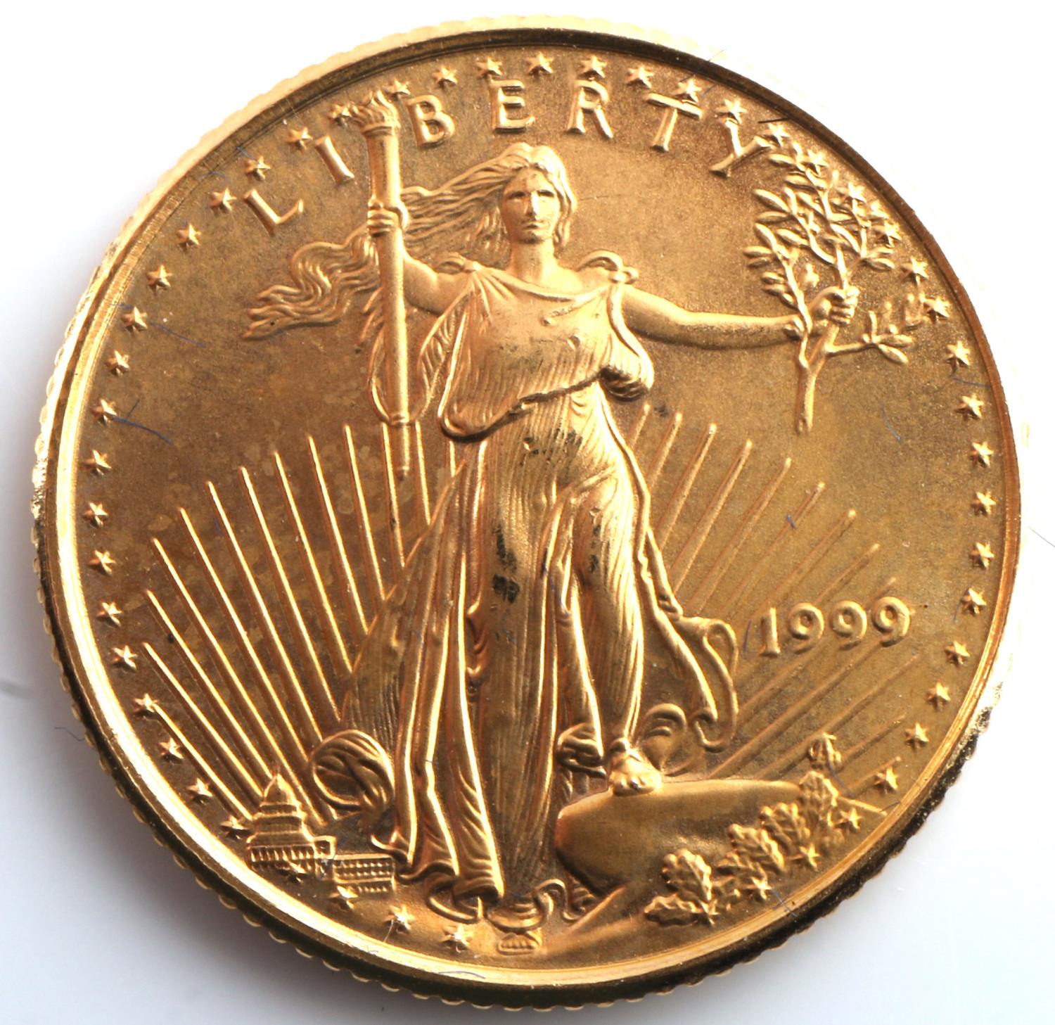 1999 1/10TH OZ AMERICAN EAGLE GOLD COIN | Affiliated Auctions