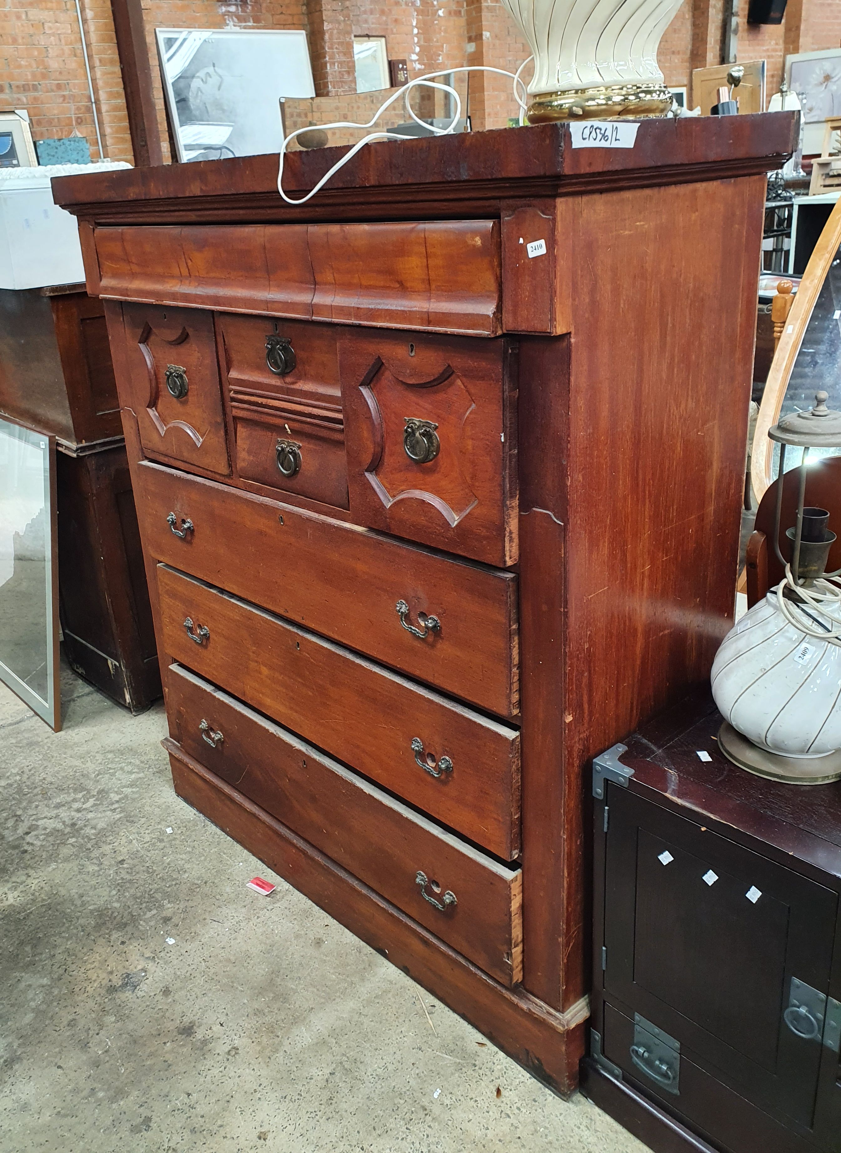 A Colonial Cedar Chest Of Drawers