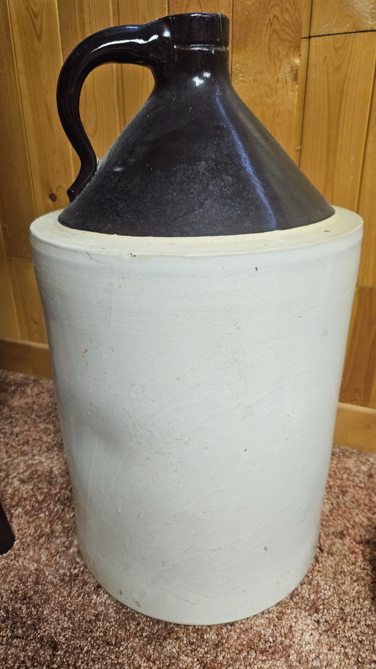 VINTAGE CROCK JUG WITH HANDLE Estate Sales Niagara