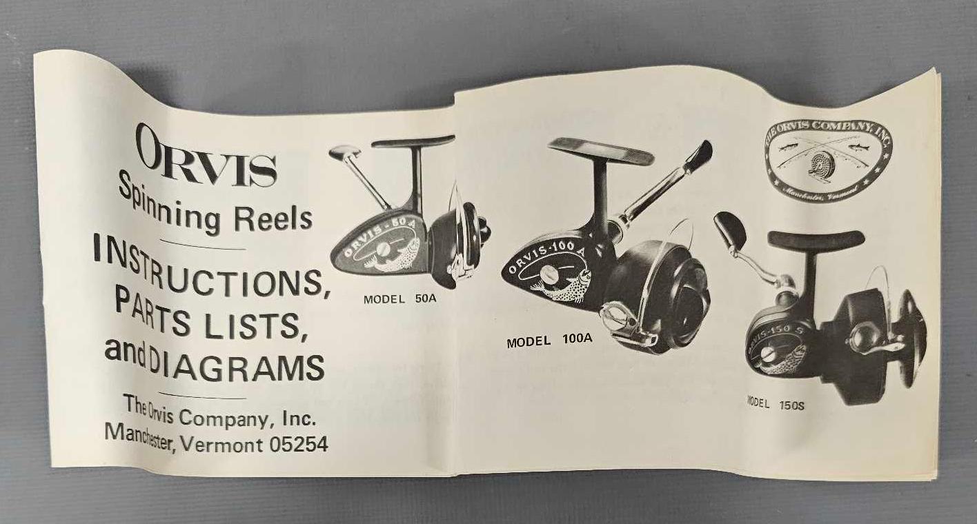 Vintage unused Orvis 50 A spinning reel in original box